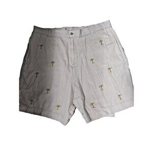 100% Cotton Shorts Size 40 Men’s Palm Tree Resort Wear Shorts Golf Summer Shorts